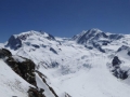 Monte Rosa mit Dufourspitze (4634 m - höchster Berg der Schweiz)