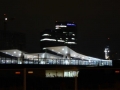 Blick zum neuen Hauptbahnhof in der Nacht