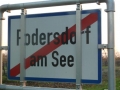 Ortsende Podersdorf am Güterweg Richtung Hölle