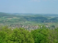 Ausblick auf die Alb von der Aussichtswarte am Sternberg