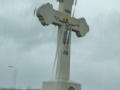 orthodoxes Kreuz an der Autobahn nacvh Belgrad