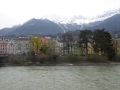 Blick zum Inn mit Nordkette