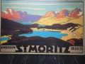 altes Fremdenverkehrsplakat St. Moritz