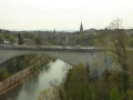 Durch den Lötschbergtunnel über Interlaken, Bern (Bild), Zürich und Bregenz nach ...