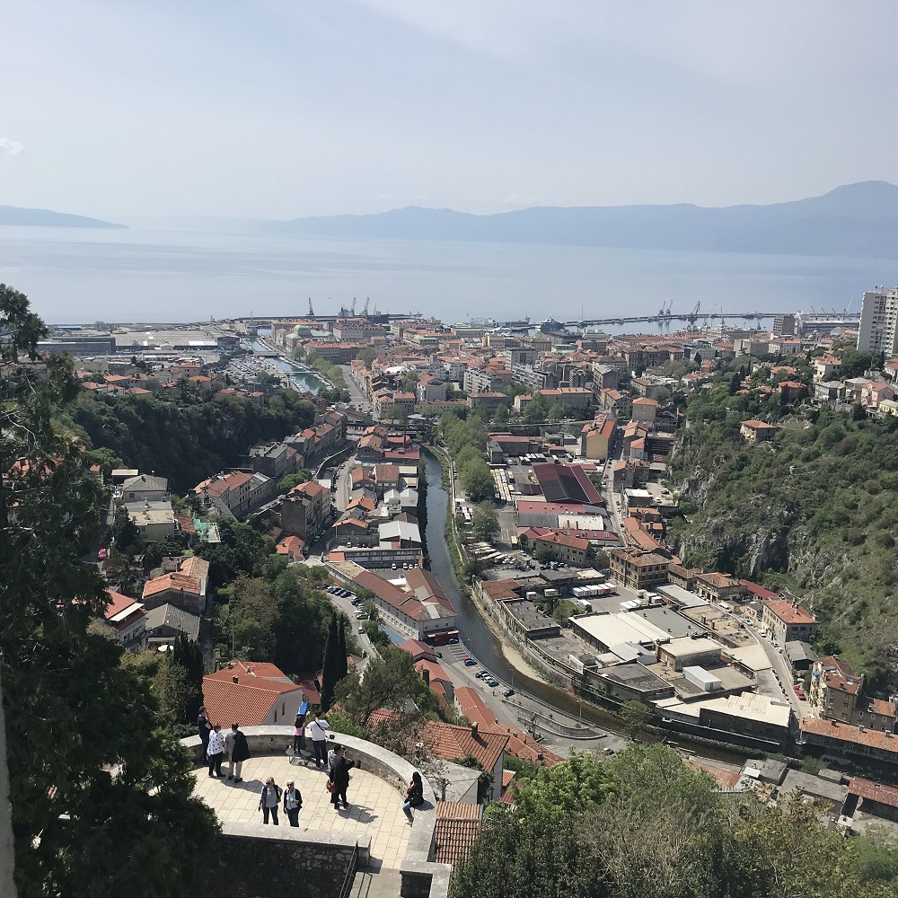 Blick von Trsat auf Rijeka